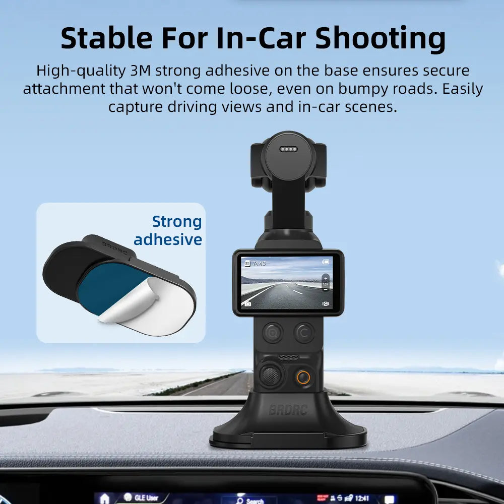 Dji Osmo Pocket4/3 Car Silicone Base Camera Mount, Detachable Desktop Adhesive Stand, Multi-Functional Stable Tripod, Portable Live Streaming Photo Accessory, Video Recording Accessories, Camera Accessories for Photography