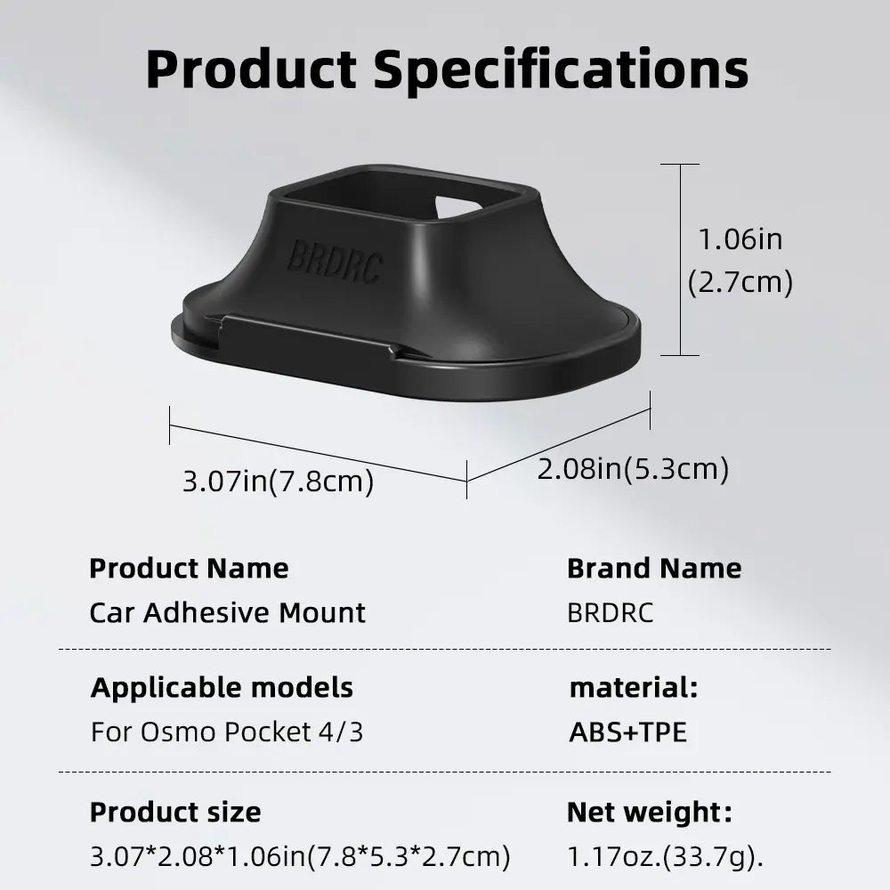 Dji Osmo Pocket4/3 Car Silicone Base Camera Mount, Detachable Desktop Adhesive Stand, Multi-Functional Stable Tripod, Portable Live Streaming Photo Accessory, Video Recording Accessories, Camera Accessories for Photography
