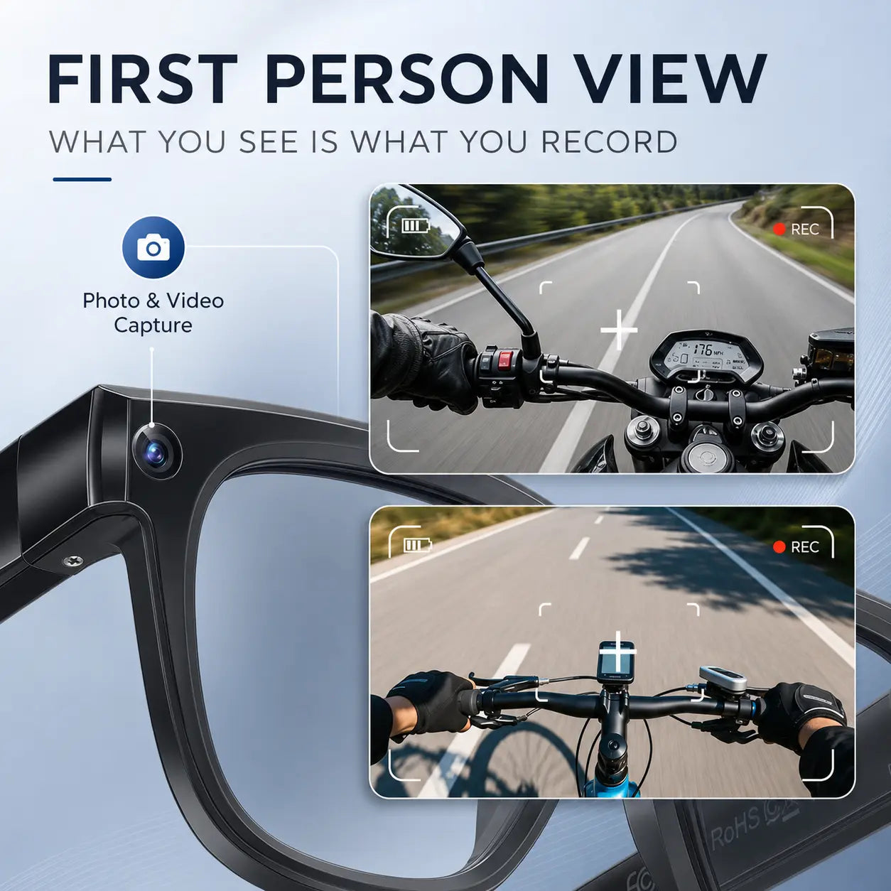 AI Smart Glasses with 8MP HD Camera, Photochromic Uv-Protection Lenses, Button Control, 160+-Language Real-Time Translation, Bluetooth Recording, Wifi, Music Player, Magnetic Design, Android Compatible, Outdoor Wearable Tech Gadget, Cool Gift for Men