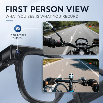 AI Smart Glasses with 8MP HD Camera, Photochromic Uv-Protection Lenses, Button Control, 160+-Language Real-Time Translation, Bluetooth Recording, Wifi, Music Player, Magnetic Design, Android Compatible, Outdoor Wearable Tech Gadget, Cool Gift for Men