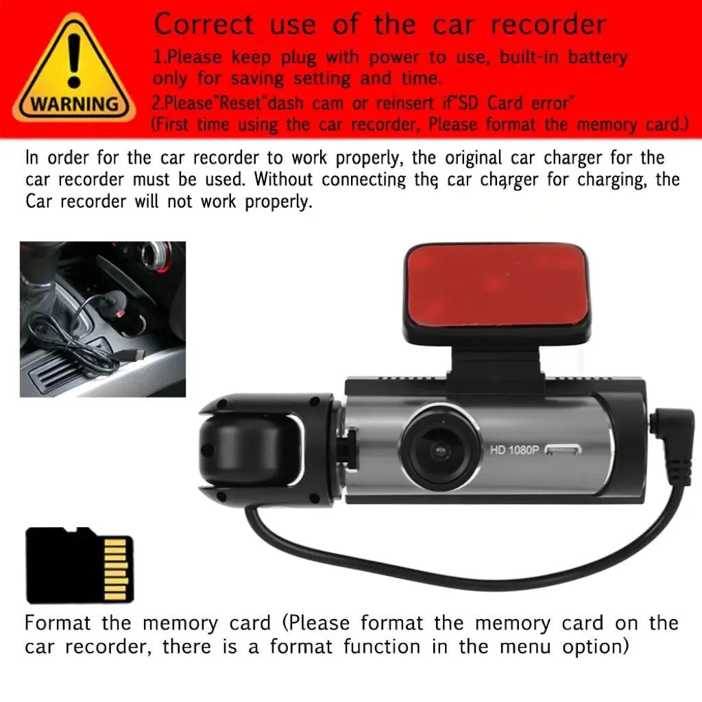 1080P Dual Recording Car DVR Camera with 32GB Card, Dashboard Cam with 3.16" Screen, HD Driving Recorder, Front inside Video Dashcam with Night Vision, Loop Recording, Automotive Accessories, Car Stuff, Front inside Dashcams, Car Interior Dashcam