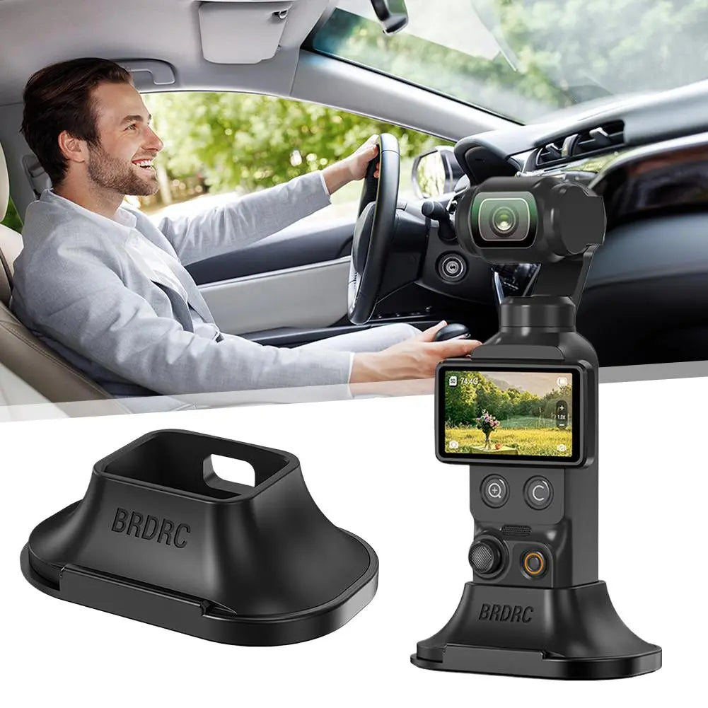Dji Osmo Pocket4/3 Car Silicone Base Camera Mount, Detachable Desktop Adhesive Stand, Multi-Functional Stable Tripod, Portable Live Streaming Photo Accessory, Video Recording Accessories, Camera Accessories for Photography